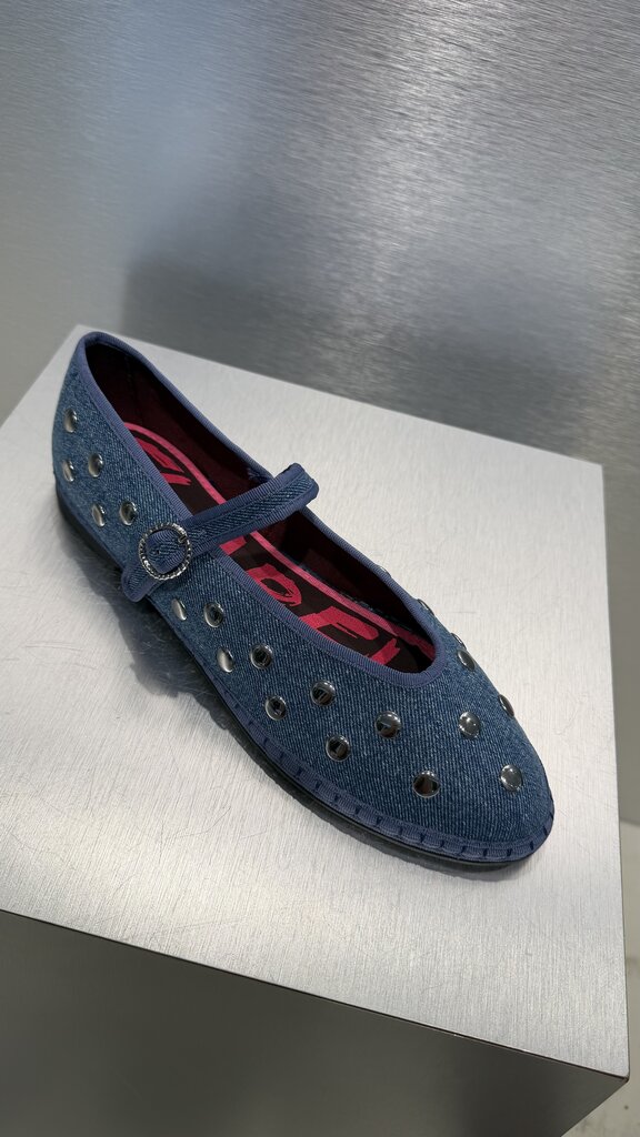 Flabelus Mae Silver Denim - Blue
