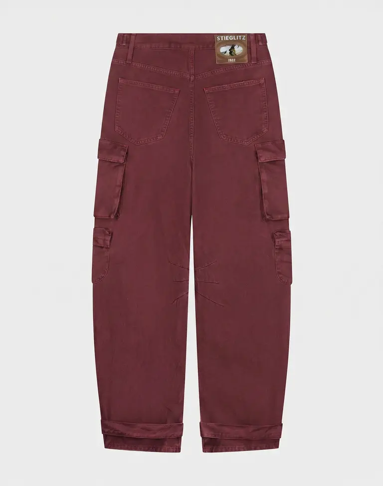 Stieglitz Franca Balloon Cargo Jeans - Red