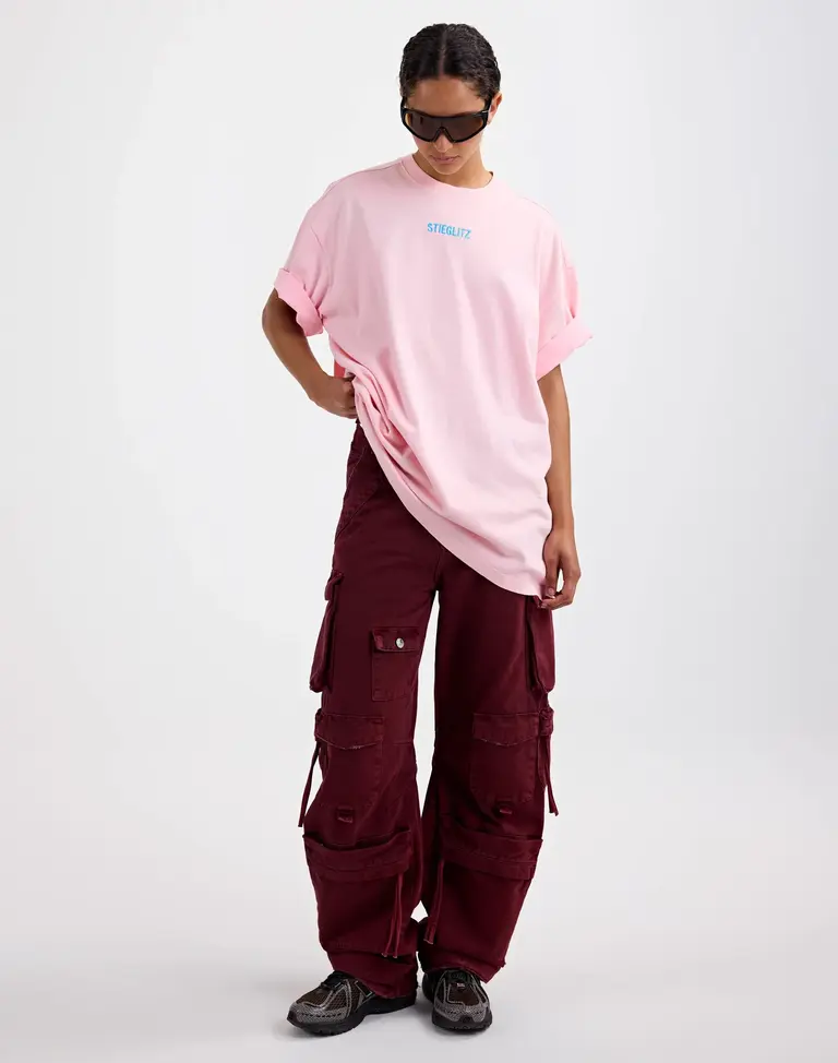 Stieglitz Franca Balloon Cargo Jeans - Red