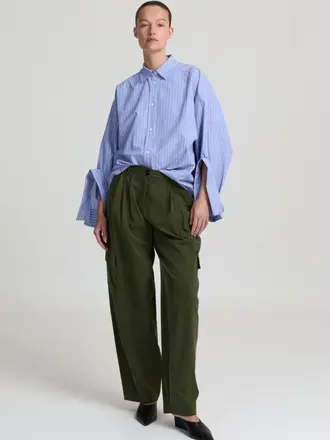 Liv The Label Odelia Shirt - Light Blue Striped