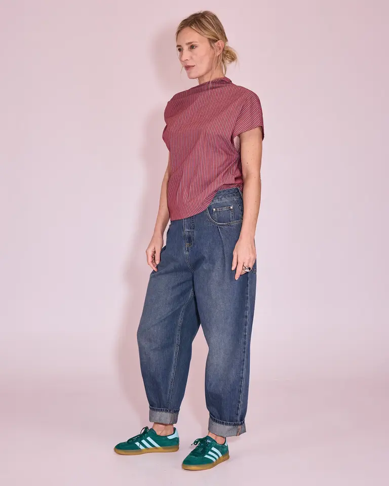 Nathalie Vleeschouwer Feline Top - Rosewood/Blue