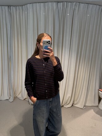Raff Collective Alixe Striped Knit - Brown
