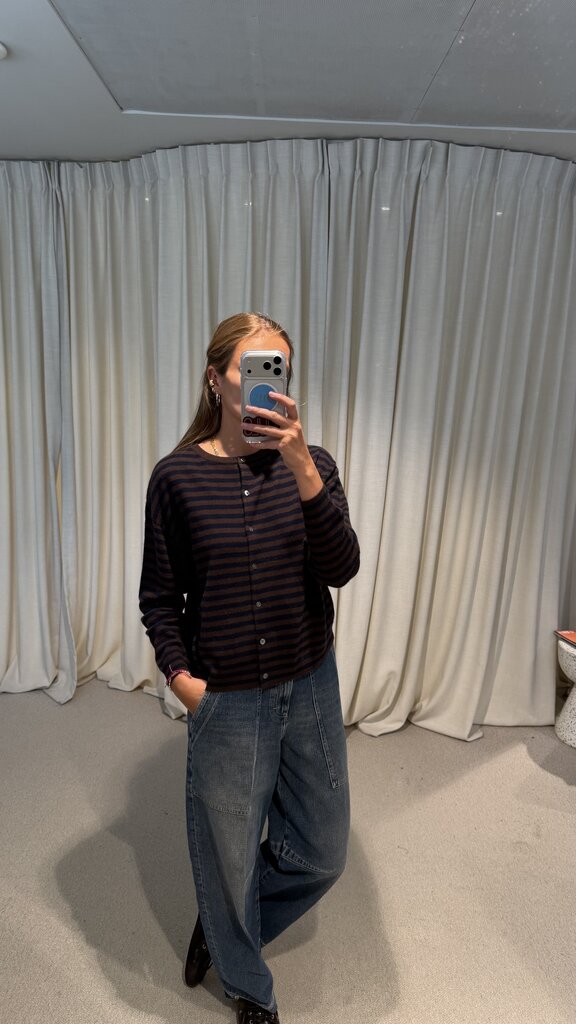 Raff Collective Alixe Striped Knit - Brown