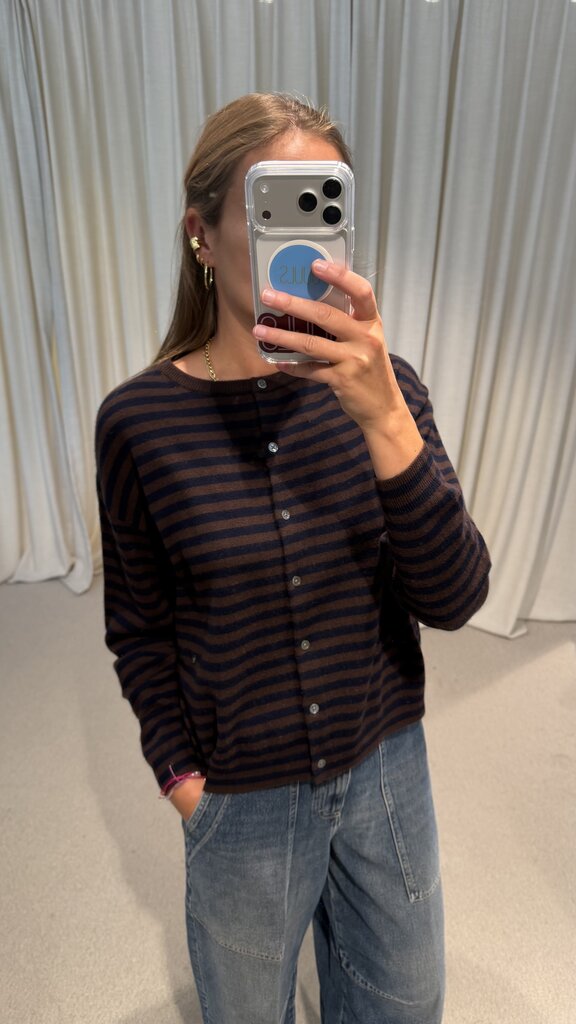 Raff Collective Alixe Striped Knit - Brown