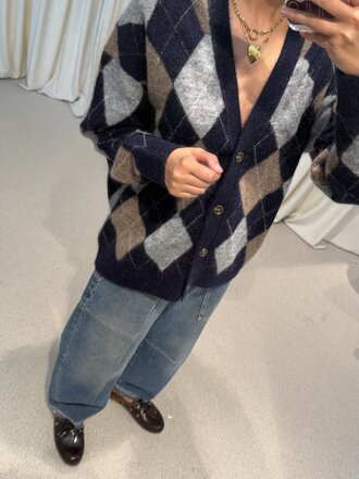 Raff Collective Roy Cardigan - Navy