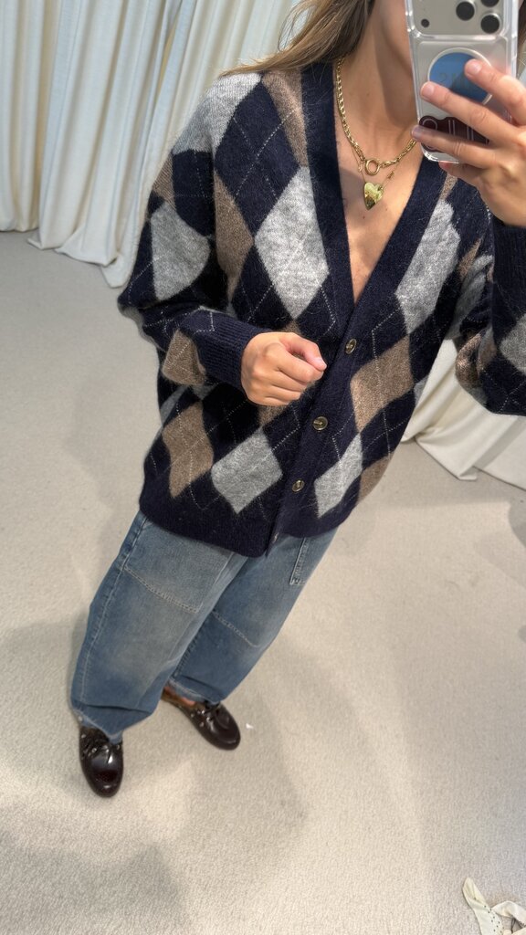 Raff Collective Roy Cardigan - Navy