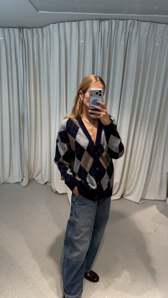 Raff Collective Roy Cardigan - Navy