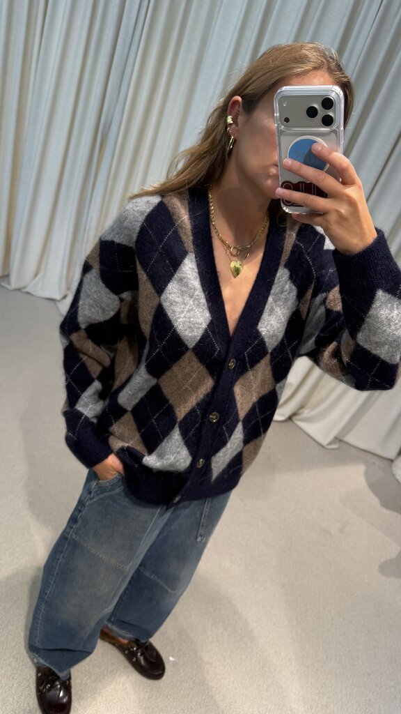 Raff Collective Roy Cardigan - Navy