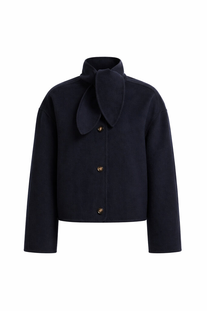 ONE and OTHER Tie Wool Jacket - Navy