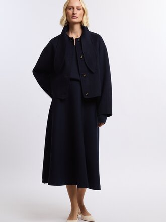 ONE and OTHER Tie Wool Jacket - Navy