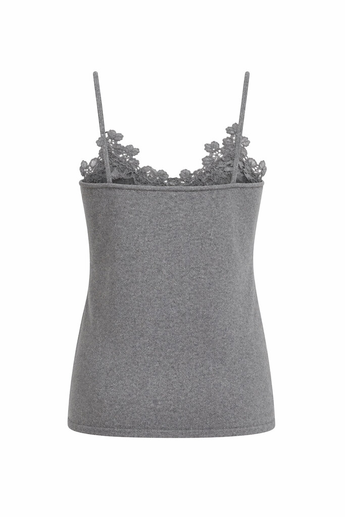 ONE and OTHER Rumi Knitted Top - Grey Melange