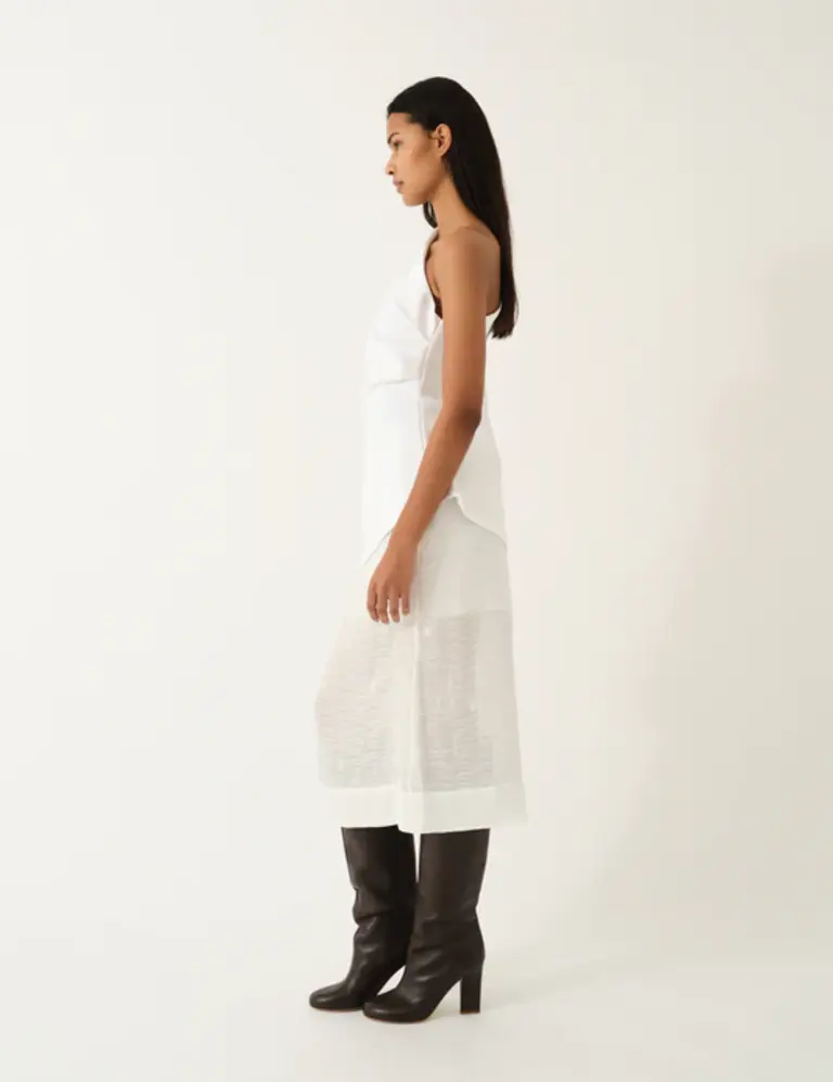 The Garment Glam Asymmetric Tee - Cream