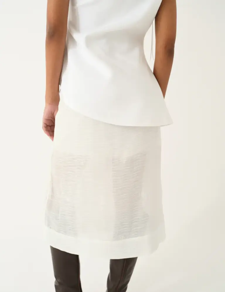 The Garment Glam Asymmetric Tee - Cream