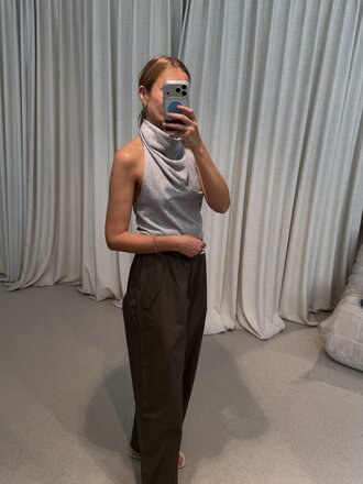 Rae Harper Parachute Pants - Khaki