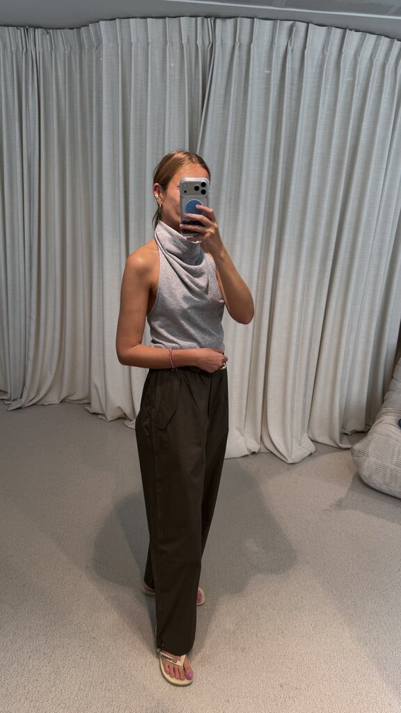 Rae Harper Parachute Pants - Khaki