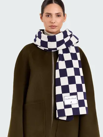 Studio Clique Susan Scarf - Navy/Cream