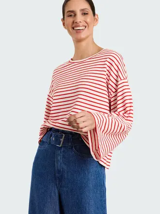 Studio Clique Caroline T-shirt - Red/White