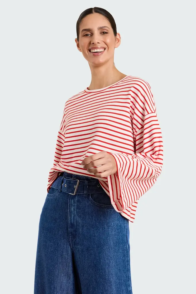 Studio Clique Caroline T-shirt - Red/White