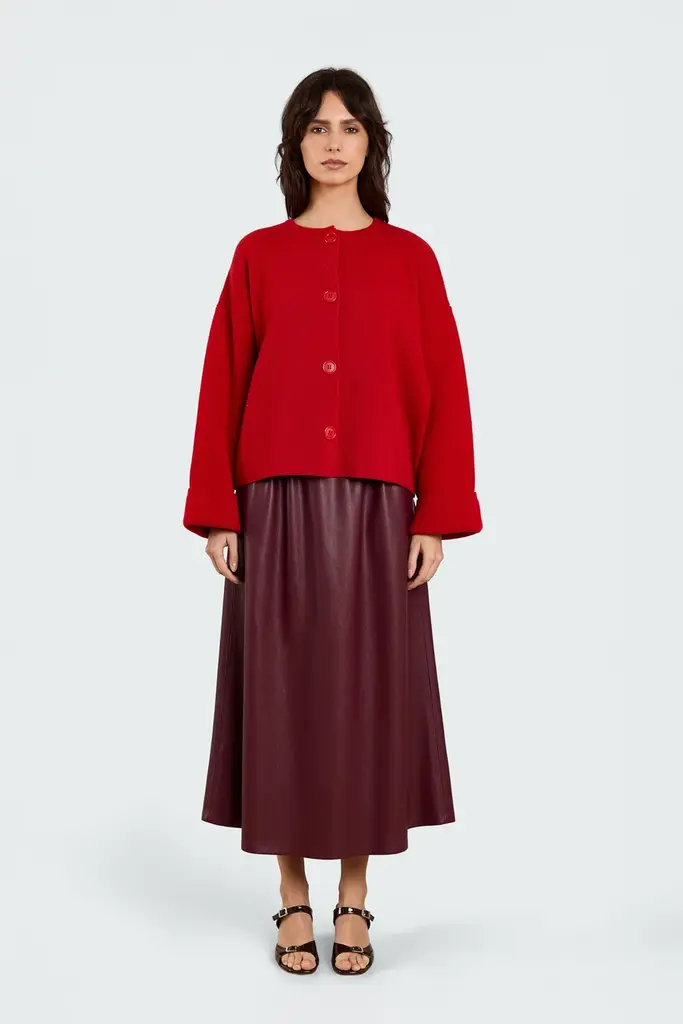 Studio Clique Annabel Skirt - Burgundy