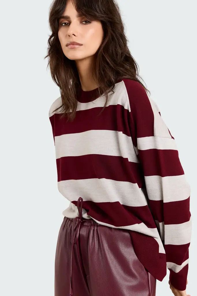 Studio Clique Sasha Jumper - Burgundy/Grey