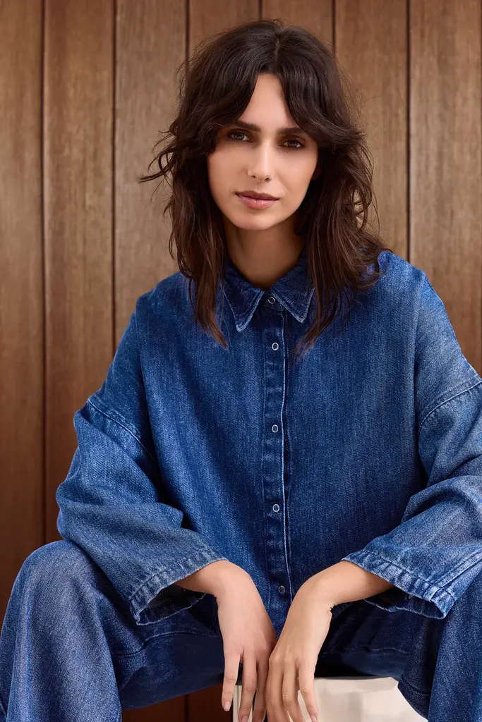 Studio Clique Alma Shirt - Vintage Blue