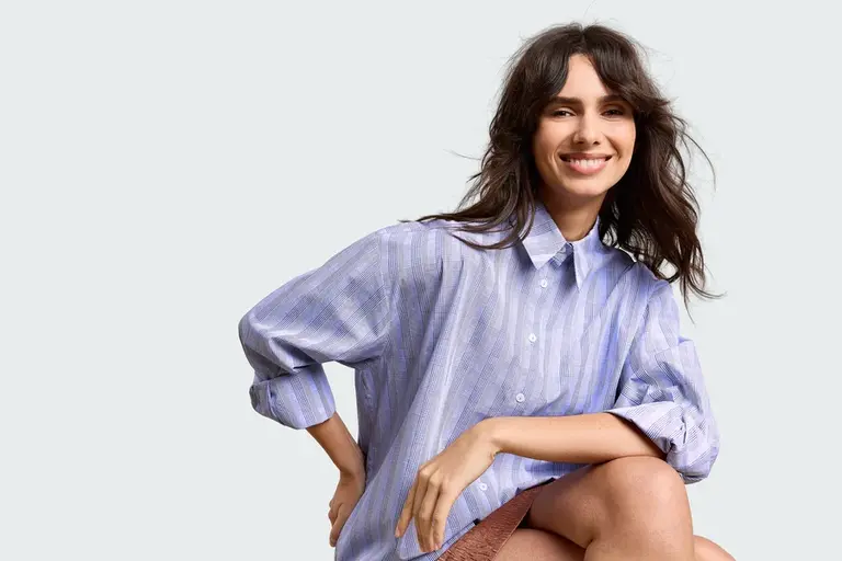 Studio Clique Laura Shirt - Bic Blue Check