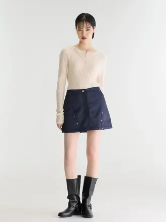 Bellerose Jeezy Skirt - Navy