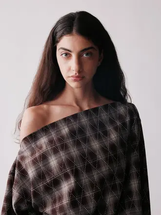 JOHNY Emilie Top - Brown/Silver