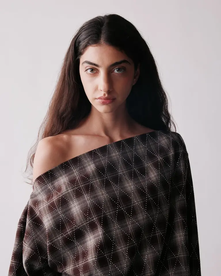 JOHNY Emilie Top - Brown/Silver