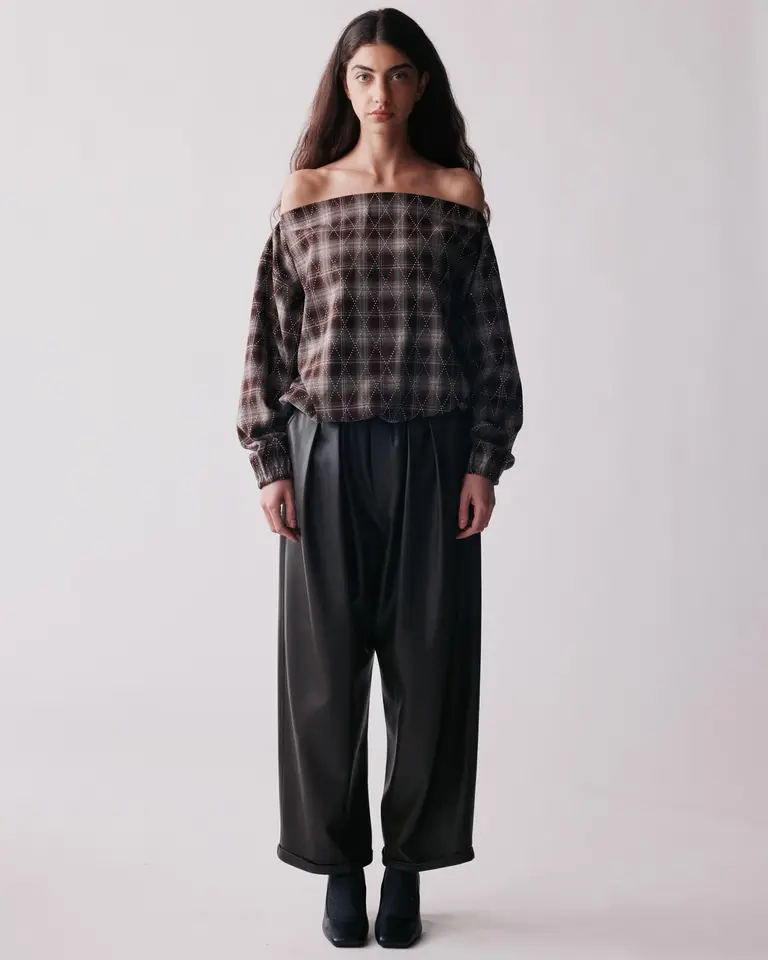 JOHNY Emilie Top - Brown/Silver