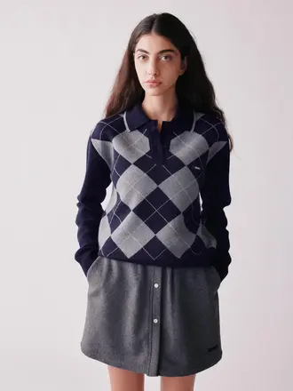 JOHNY Burli Polo - Grey/Navy