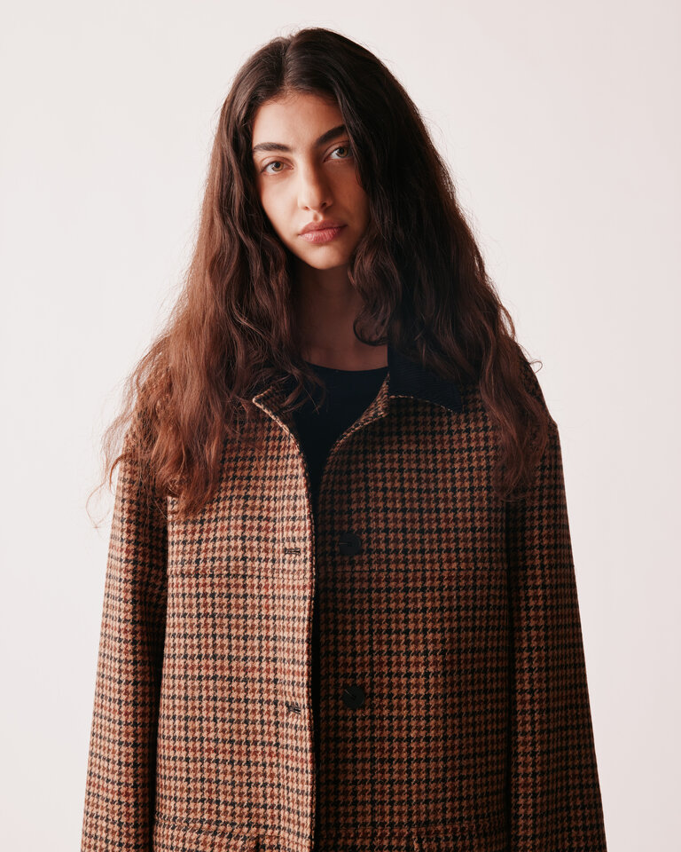 JOHNY Donnie Coat - Beige Pied De Coq