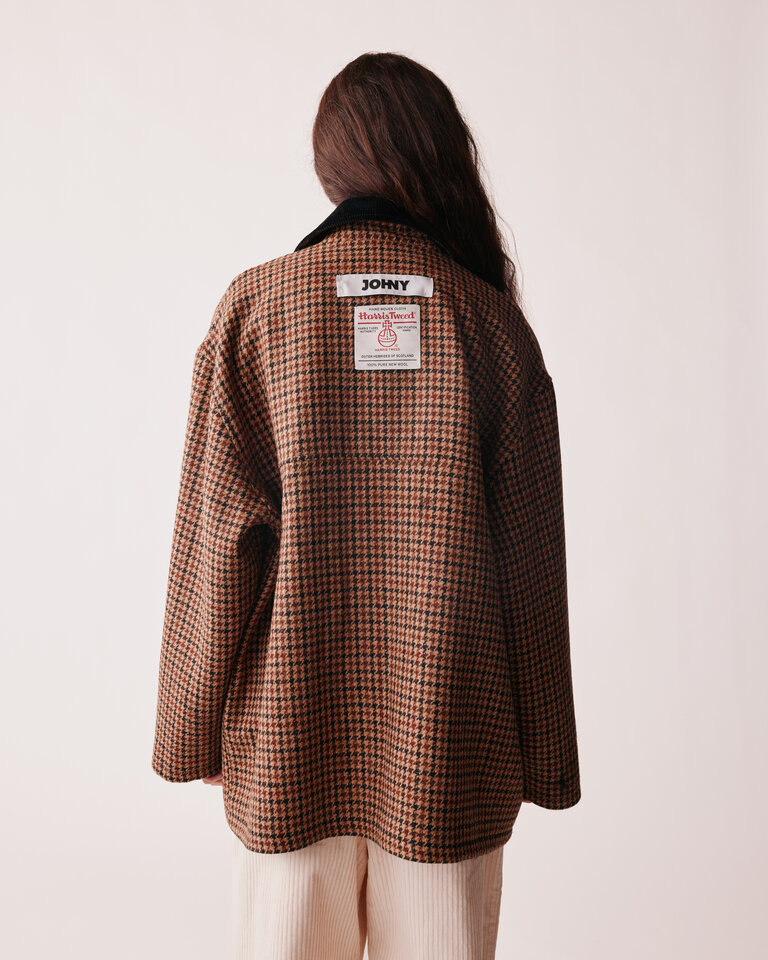 JOHNY Donnie Coat - Beige Pied De Coq