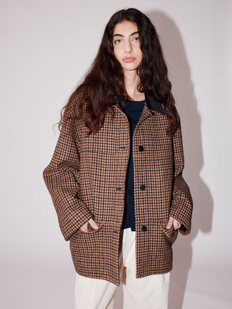 JOHNY Donnie Coat - Beige Pied De Coq