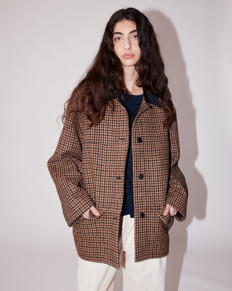 JOHNY Donnie Coat - Beige Pied De Coq