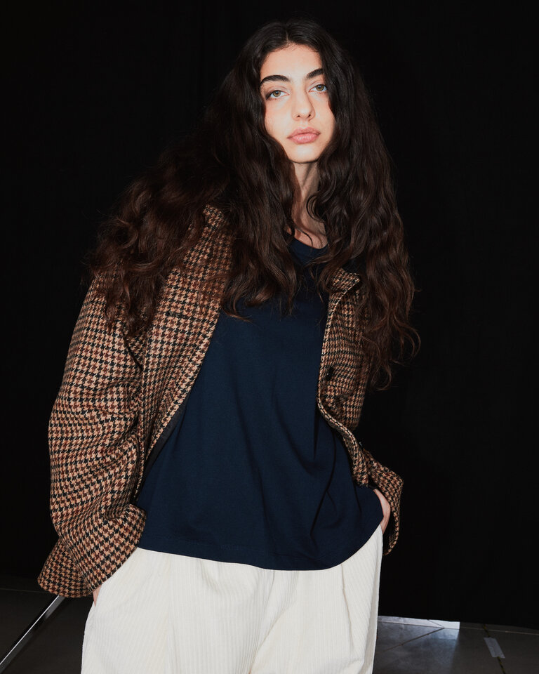 JOHNY Donnie Coat - Beige Pied De Coq