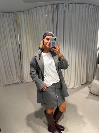 JOHNY Judy Mini Skirt - Grey