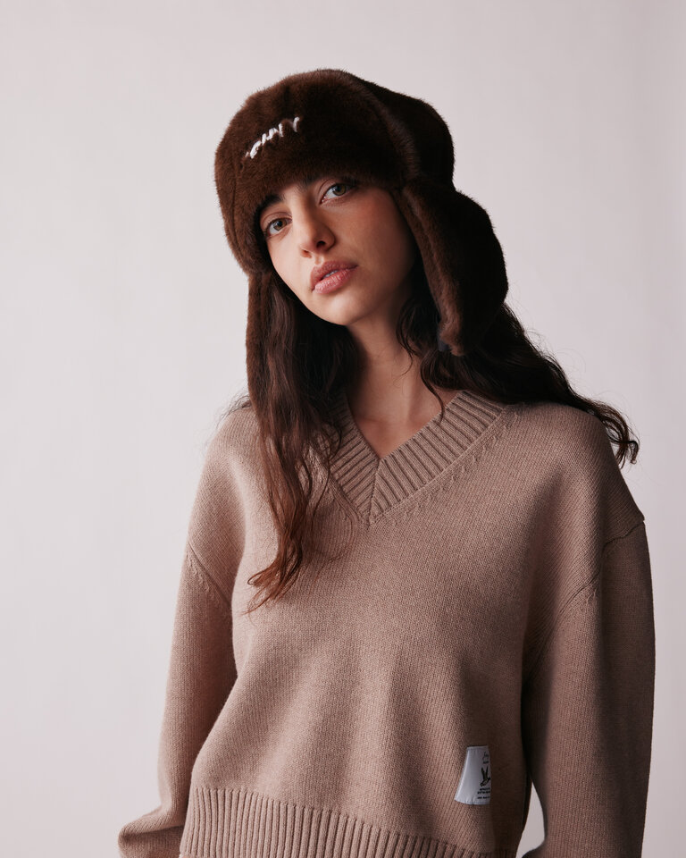JOHNY Chapka Hat - Brown