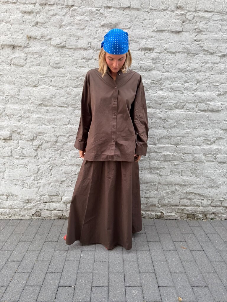 Anne-mi Irissa Long Skirt - Demitasse