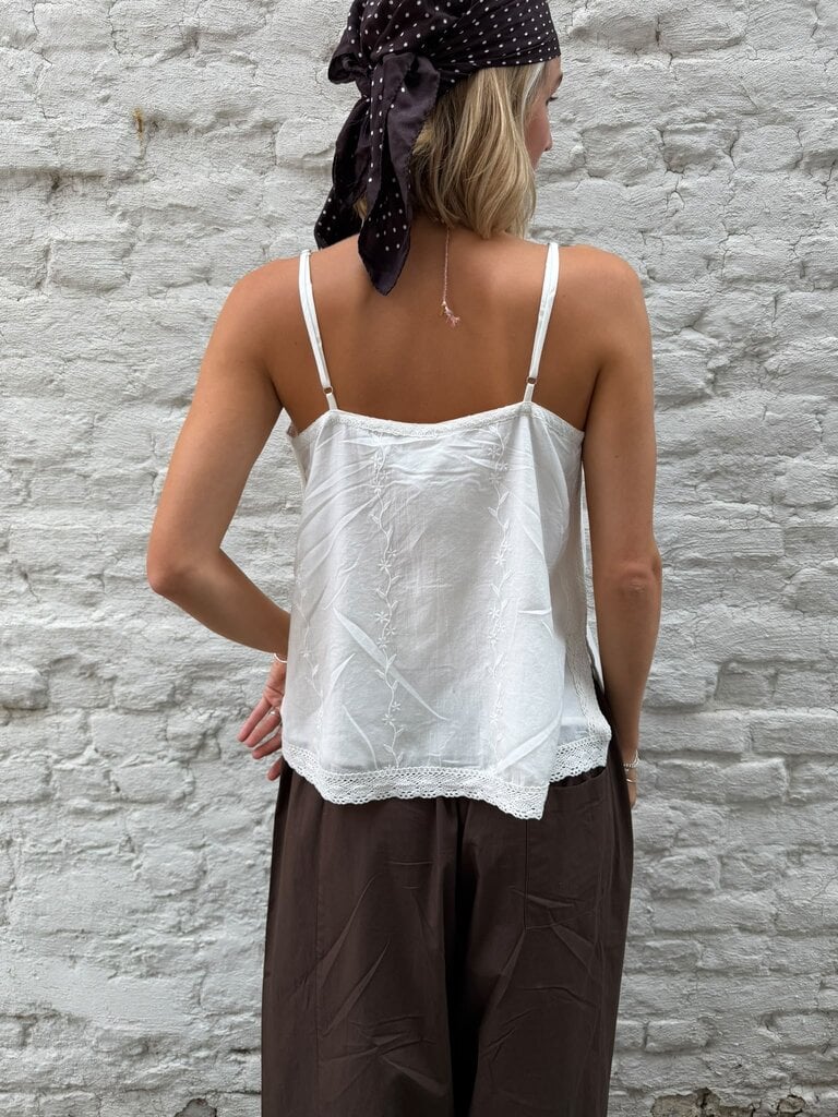 Anne-mi Solea Ls Top - White Sand