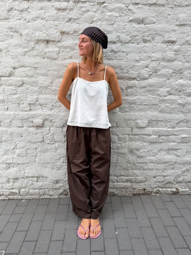 Anne-mi Solea Ls Top - White Sand