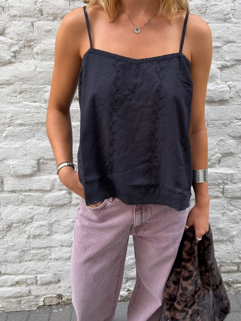Anne-mi Solea Ls Top - Black