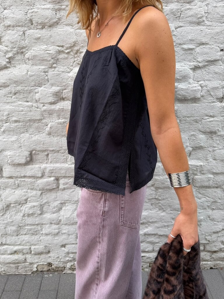 Anne-mi Solea Ls Top - Black