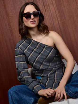 COCO Y MARIA La Camisa De Lado - Grey Check