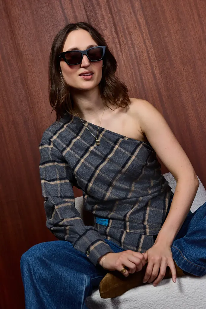 COCO Y MARIA La Camisa De Lado - Grey Check