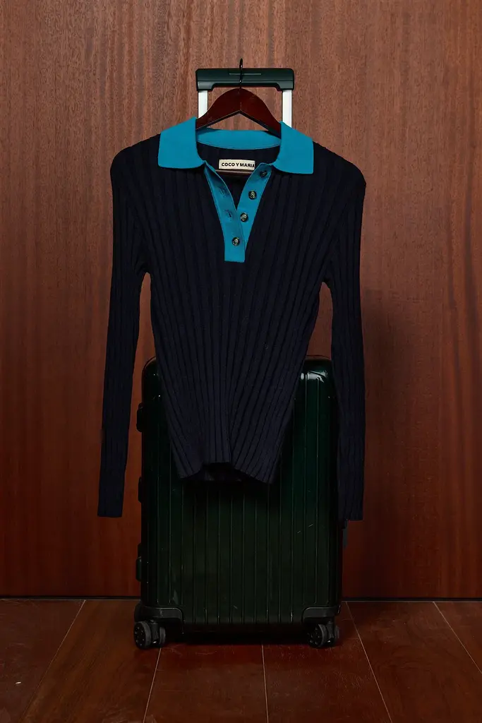 COCO Y MARIA Lemonie Polo - Navy Turquoise
