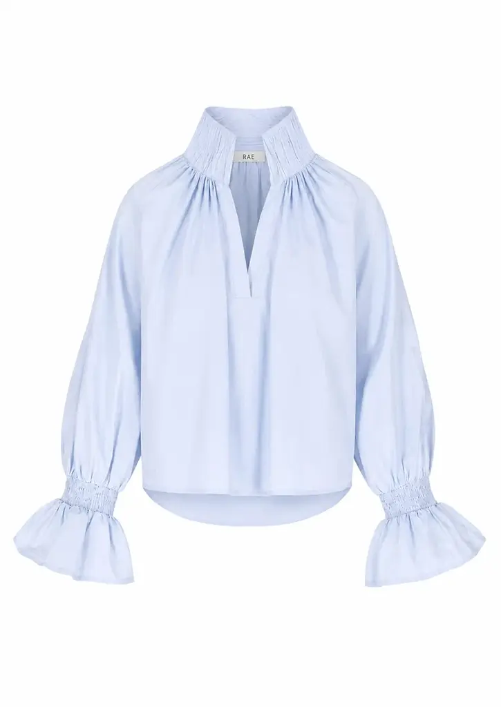 Rae Fleur Shirt - Sky Blue