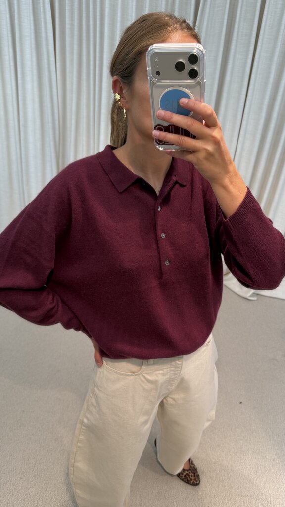 Raff Collective Polo Polo - Burgundy