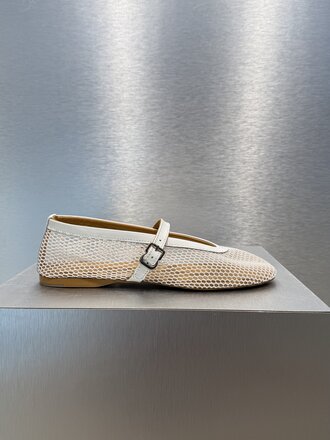 Posa Baletto Mesh Patent - White