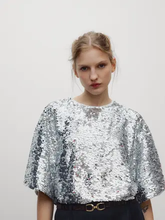 The New Society Muse Top - Silver